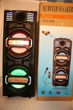 📢Bluetooth speaker sd card slot usb flash drive fm radio microphone included for karaoke🎶