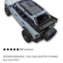 2024 Ford Bronco Spider Web Shade Cover (new)