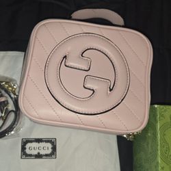 GUCCI Blondie Small Baby Pink Top Handle Bag