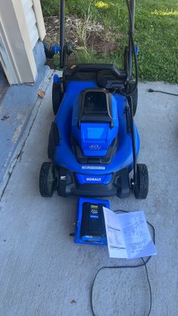5 piece Kobalt 40v battery lawn care set