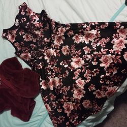 Speechless Kids Size 16 Tank Top Dress W Coat