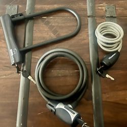 3 Heavy Duty Bike Locks w/ Keys 