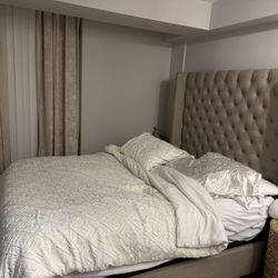 Queen Upholstered Bed Frame