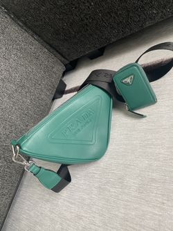Prada Triangle leather shoulder bag