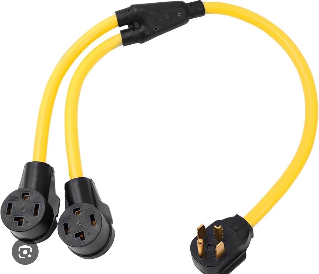 ⚡ NEW 30A Generator Y-Adapter Power Cord — Heavy Duty, 4 Ft ⚡