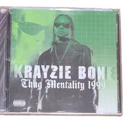 New Sealed Krayzie Bone Thug Mentality 1999 CD Rare HTF OOP Bone Thugs Rap

