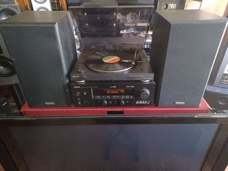 PARADIGM PHANTOM SPEAKERS, YAMAHA 7.1 AV RECEIVER, SONY TURNTABLE $600 FINAL PRICE READ DESCRIPTION