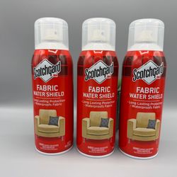 Three New Full Size Cans of Scotch Guard