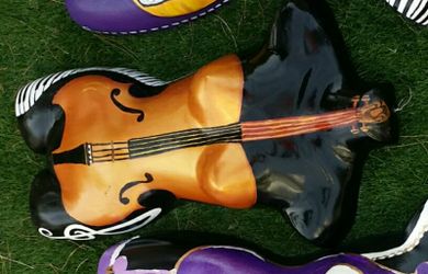 Violin maniquin wall art