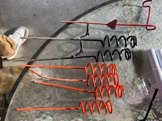 Metal fishing rod holders