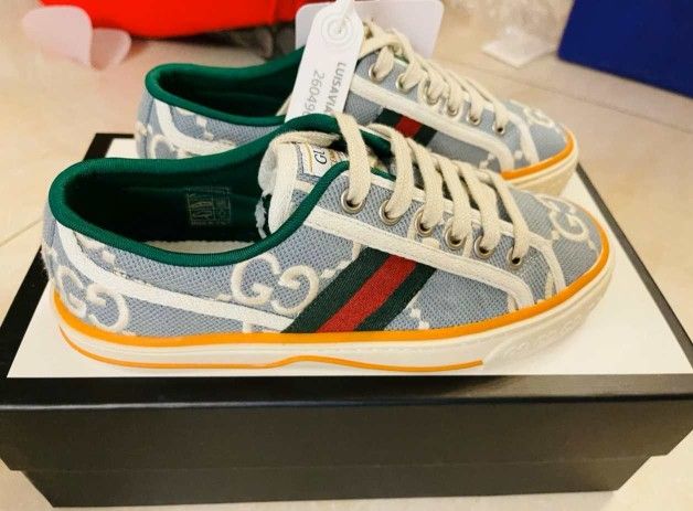 Gucci Sneakers Size 6.5 Tennis 1977 Sherry Line GG