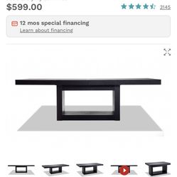 Black Extendable Dining Table – Like New! $350 OBO
