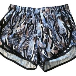 Calvin Klein Athletic Running Shorts w/Lining Size Small Black/Multicolor