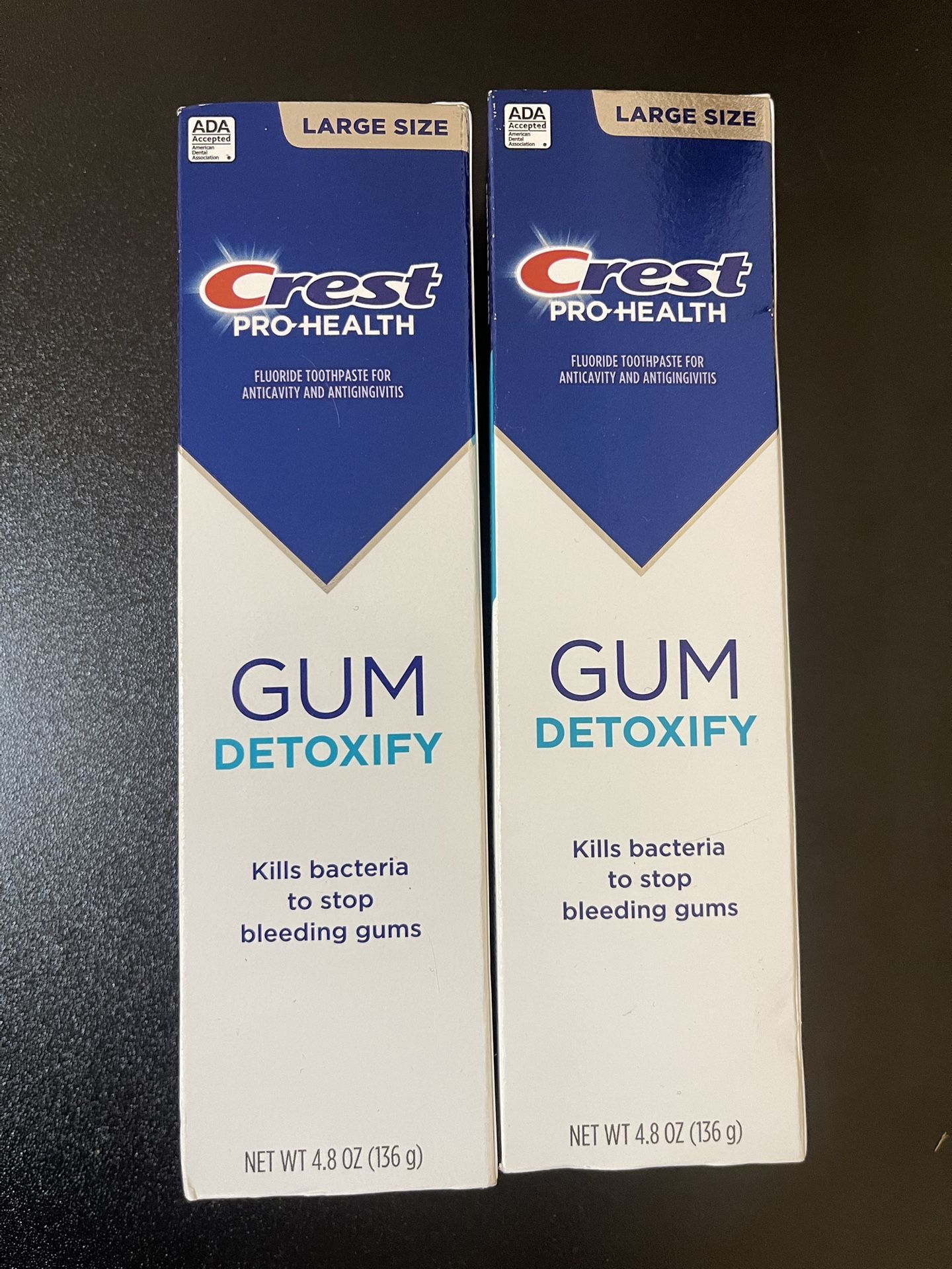 2pack Crest Pro-Health Gum Detoxify Deep Clean Toothpaste, 4.8 oz