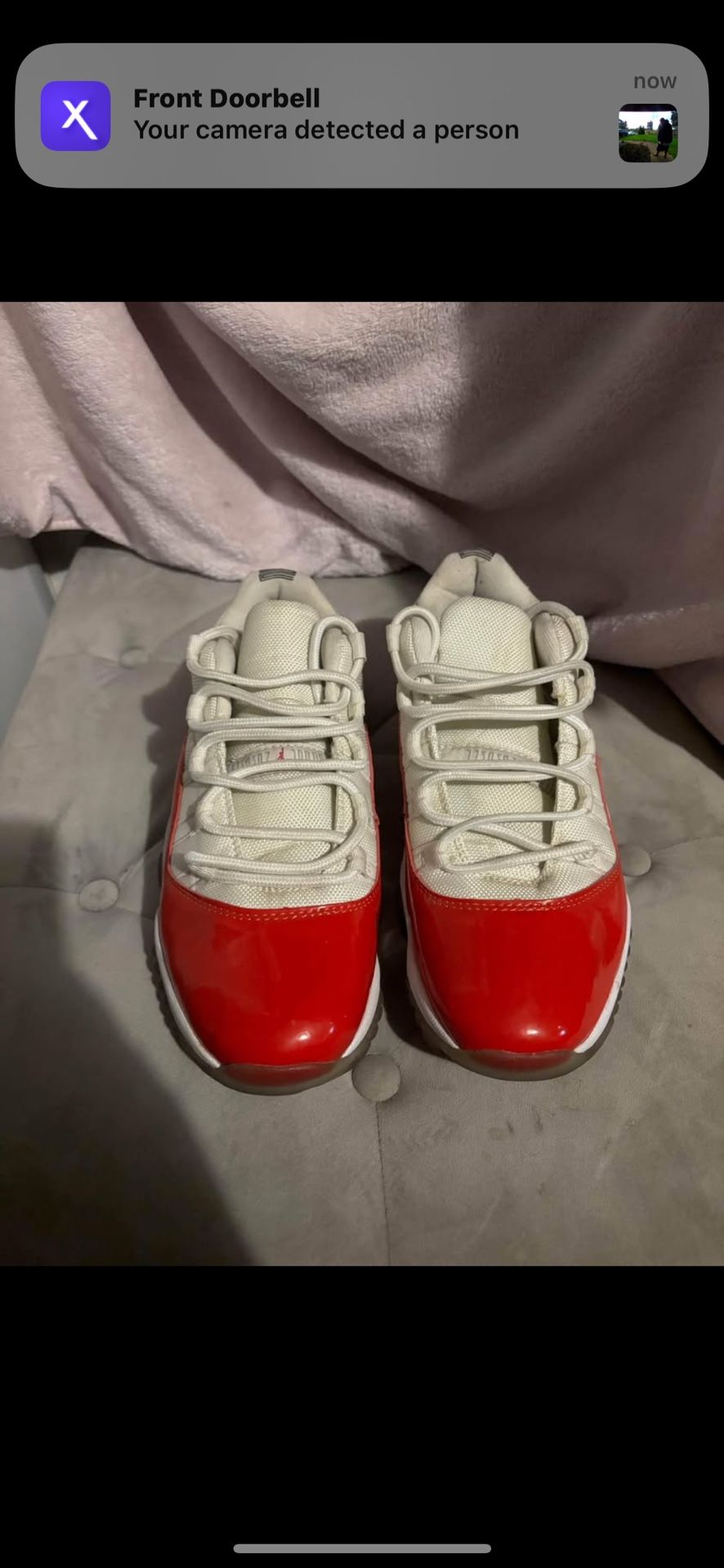 women’s jordan cherry red low