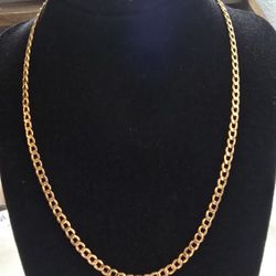 18k Gold Cuban Chain 18" 💯% Real Gold
