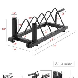 Horizontal Plate and Olympic Bar Rack