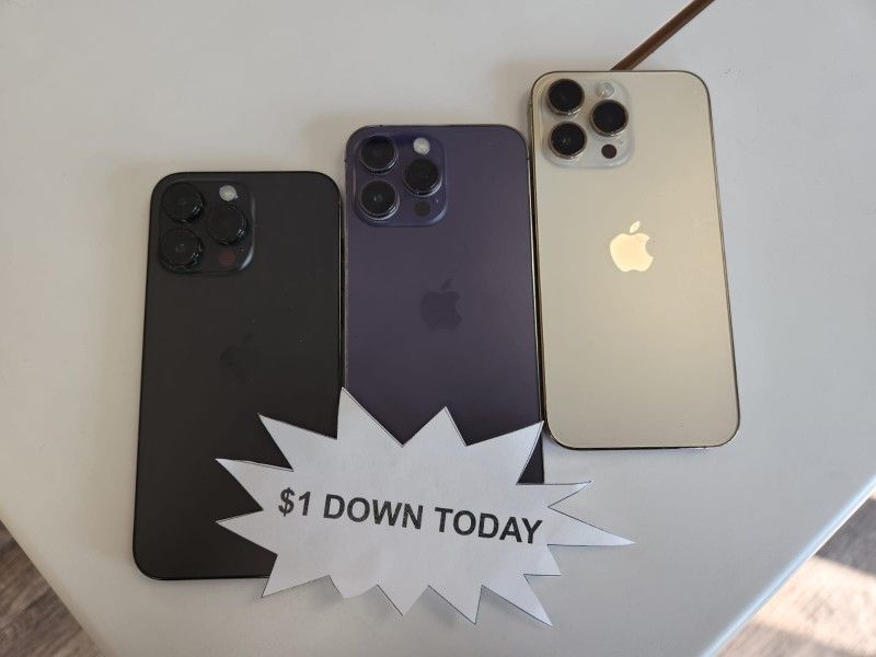 🔥 Upgrade to iPhone 14 Pro Max – Incredible Performance, $1 Down Today! 💸