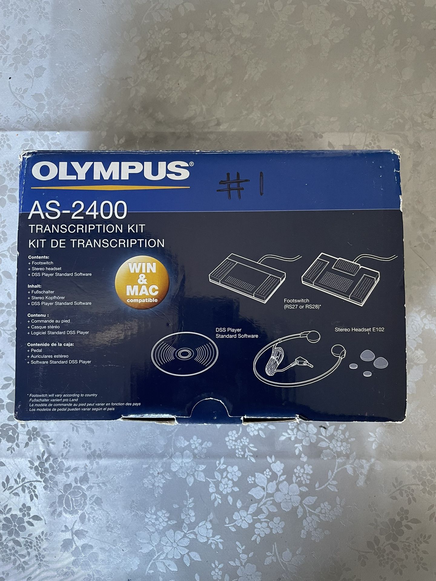 Olympus AS 2400 Transcription Kit, Window and Mac Compatible (2 available)