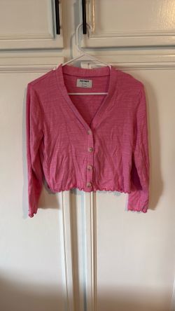 Girls Old Navy Pink Cardigan Size XL 14/16