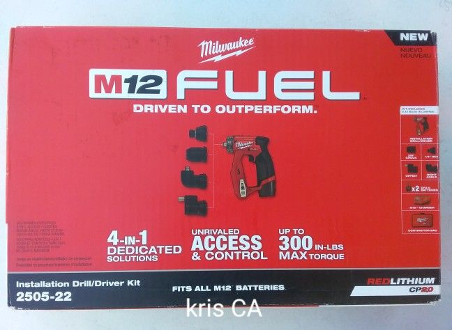 M12 Milwaukee Fuel Installation Drill Kit