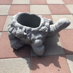 New Flower Pot Perfect Gift For Any Occasion Made Out Cement 