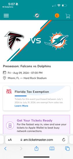 Miami Dolphins Tickets 