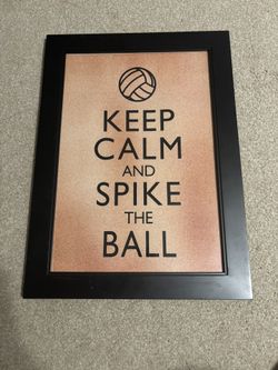 Keep Calm Volleyball Framed Picture