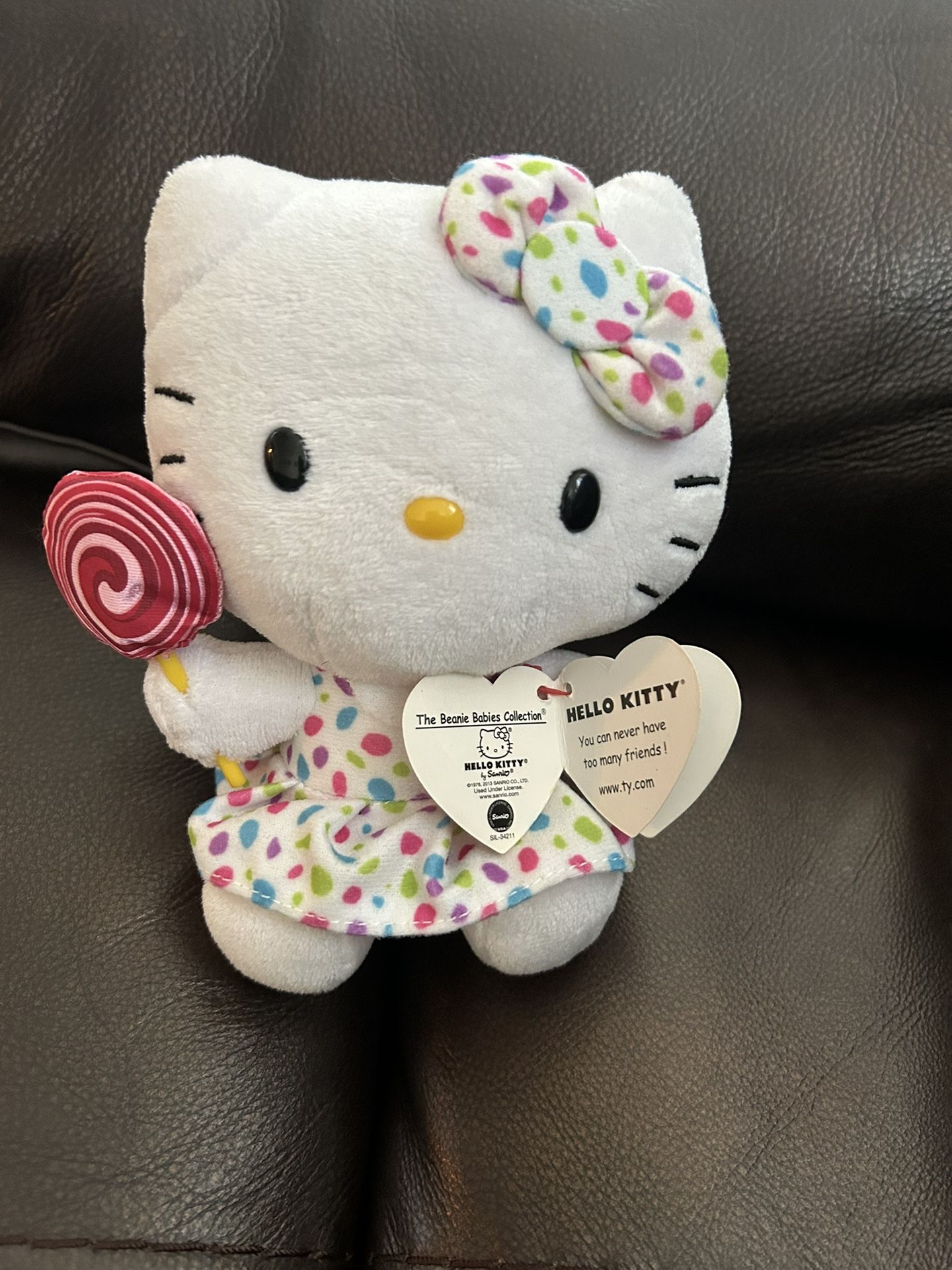 NWT HELLO KITTY TY PLUSHIE!!!