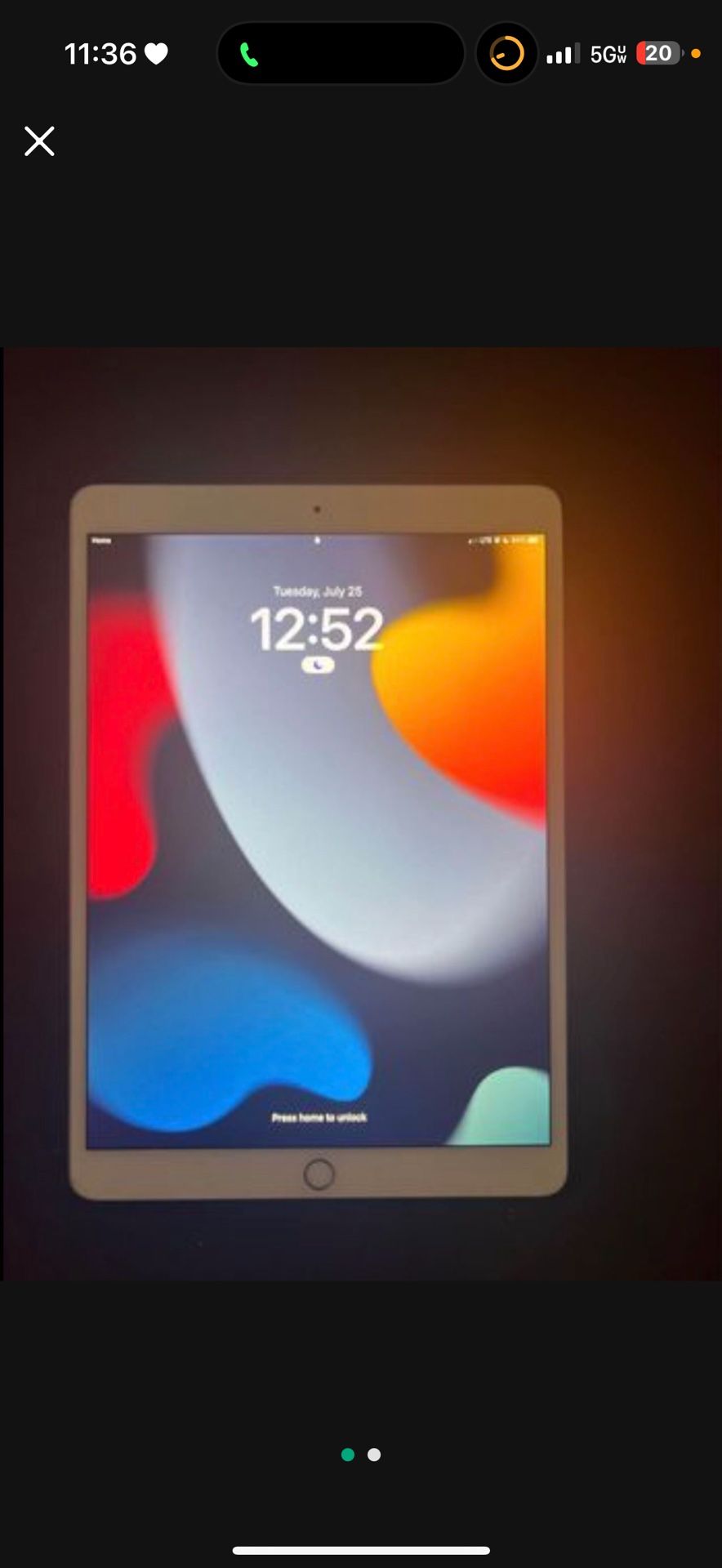 Tik Tok App Installed Apple iPad Pro 10.5 Inch 2019 Wi-Fi & Cellular