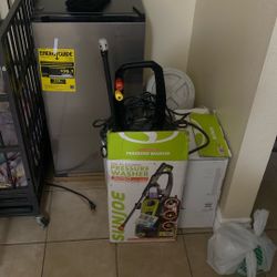 Pressure Washer, Mini Fridge 