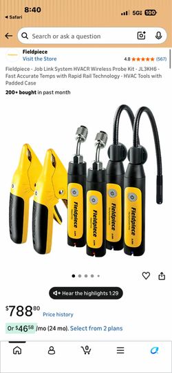 Fieldpiece wireless probe kit - JL3KH6
