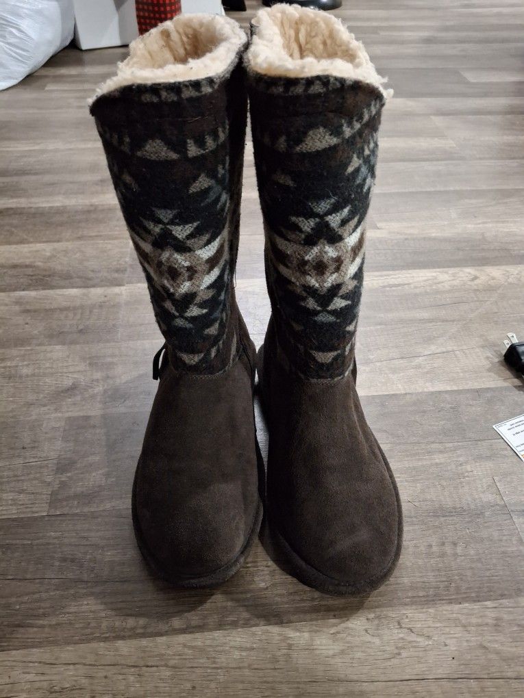 Bear Paw Boots, Brown Beige