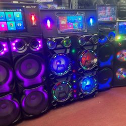 Largest Selection Of Loud Bluetooth Kareoke Party Speakers.  Come Listen To Them. 