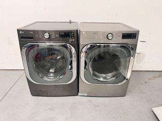 Lg thin q washer and dryer set frontload Mega Capacity