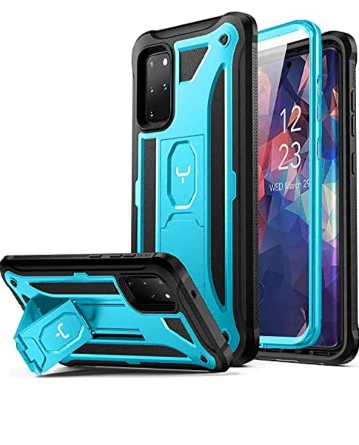 YOUMAKER Designed for Samsung Galaxy S20 Plus Case with Built-in Screen Protector Full Body Heavy Duty Shockproof Kickstand Cover for Galaxy S20+ Plus