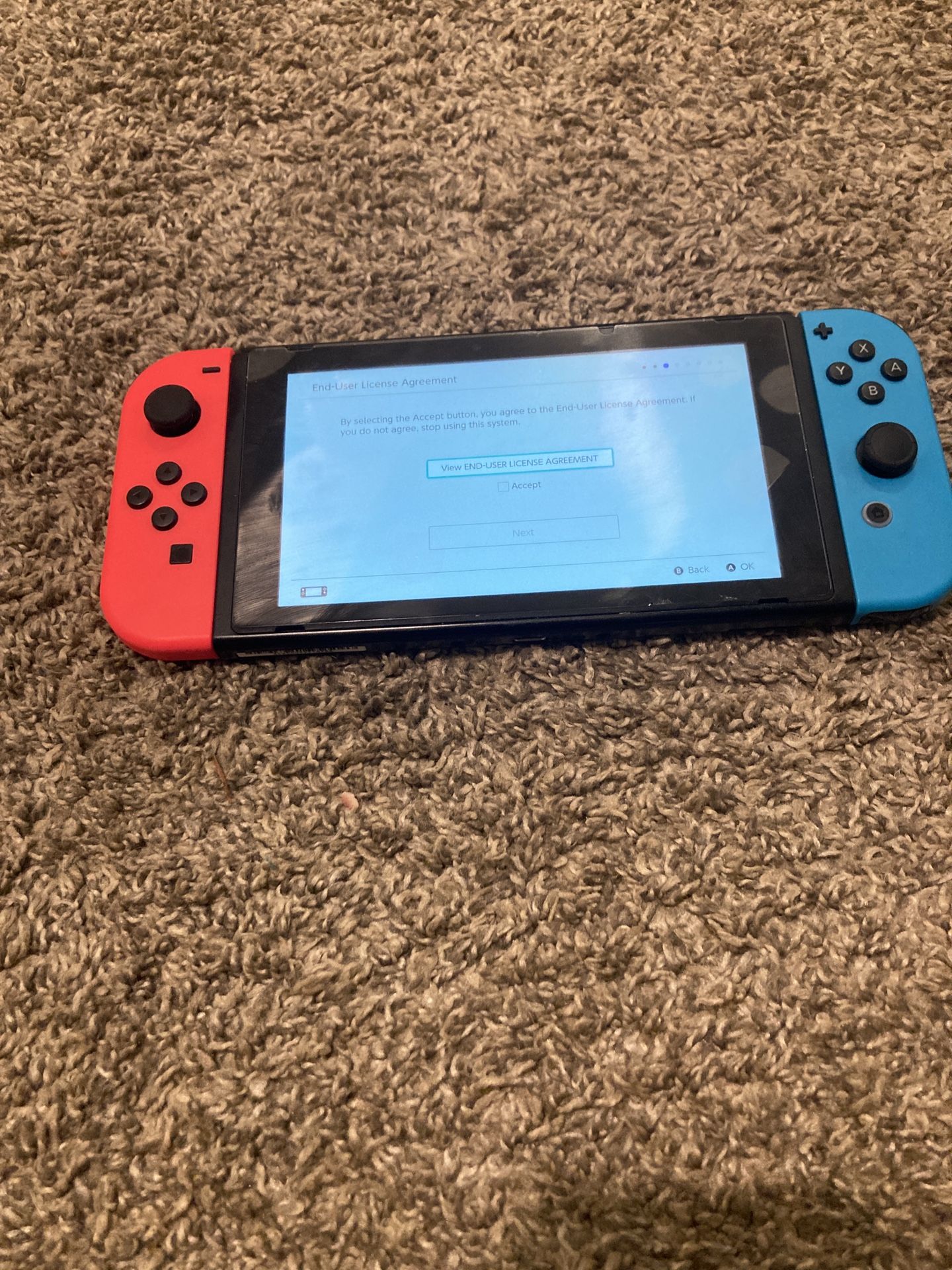 Nintendo Switch for sale in Holland!   Extra Details:  Condition - used good  -Detachable Joy-Con controllers - Three play modes: TV, tabletop, and ha