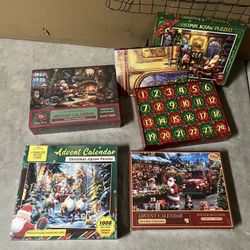  Christmas Advent Calendar Puzzle – 1008 Pieces Total | 42 Pieces Per Day