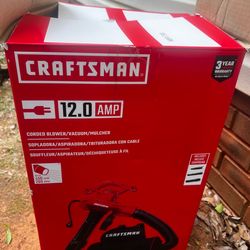 Craftsman blower , vacuum, mulcher plug in