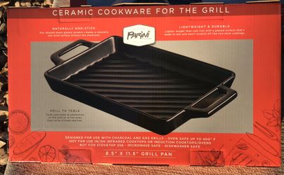 parini 11.5" grill pan ceramic nonstick cookware