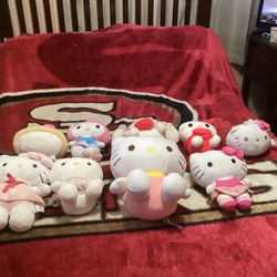 Hello Kitty And Friends Plushies Lot Of 9