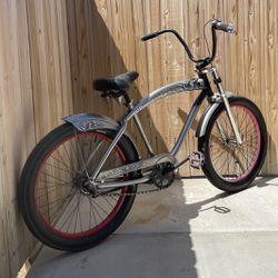 24 Inch Mens Fat Tire Beach Cruiser Ready To Go 3 Speed 300 Dollars Or Best Offer Pick Up Only open to Trades