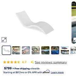 Premium Ledge Lounger in-pool chaise set