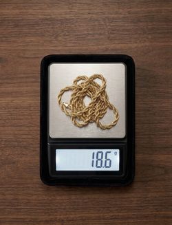 14K Solid Gold Rope Chain