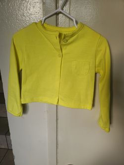 Infant Size 18 Month Yellow Cardigan