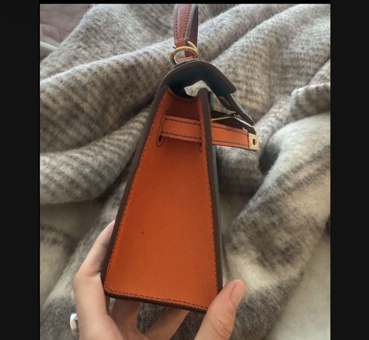 Bag Blue Hermes Style