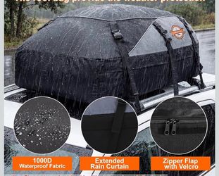 Car rooftop carrier roof bag