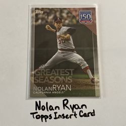 Nolan Ryan California Angels Hall of Fame Pitcher Topps Short Print Insert Card. 