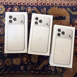 Apple iPhone 17 Pro Max Silver Or 17 Pro Silver Unlocked New Sealed With Receipt 