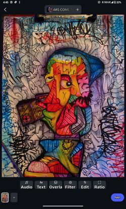 Original old school street art, Alphabet Face graffiti painting drawing MIAMI ARTIST